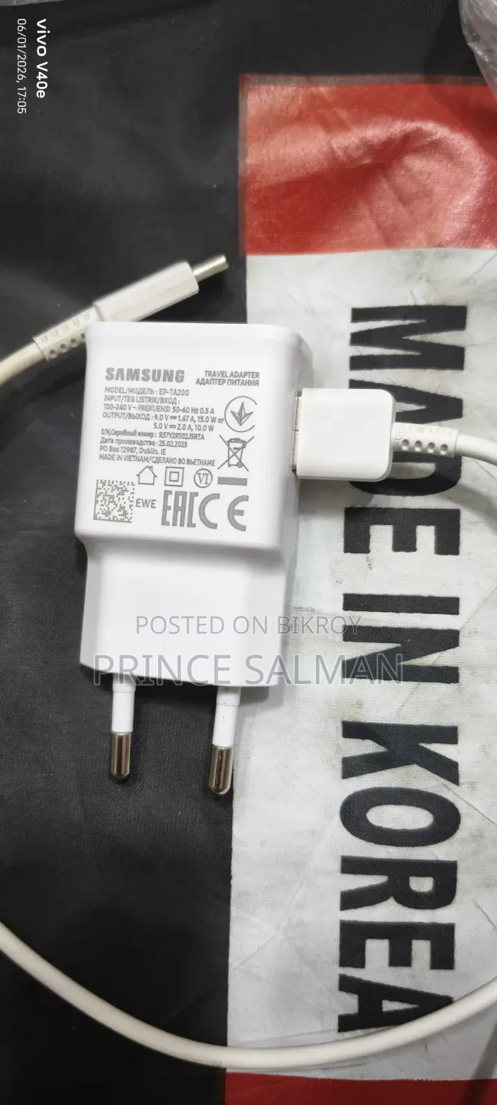 Samsung Original 15w Charger
