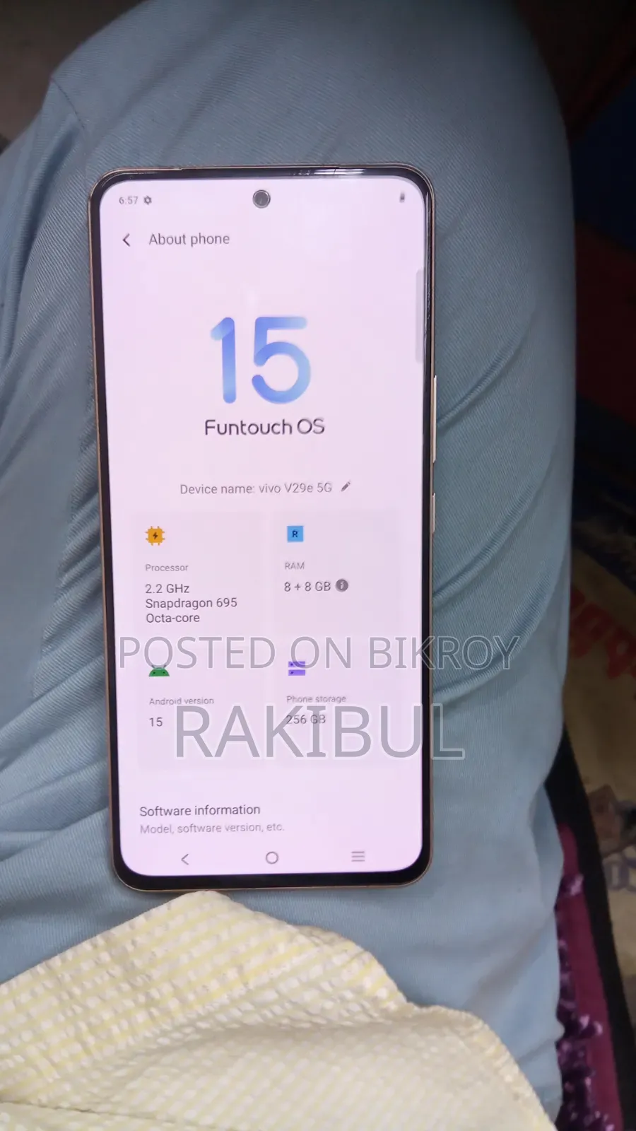 Vivo V29e 5G 256 GB Purple