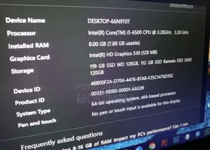 Desktop Computer Asus 8GB Intel Core I5 SSD 256GB