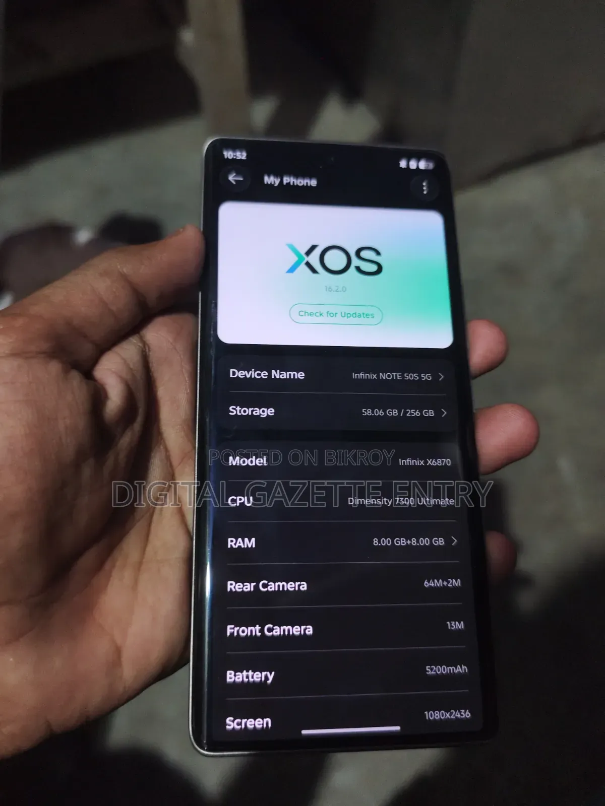 Infinix Note 50s 256 GB Black