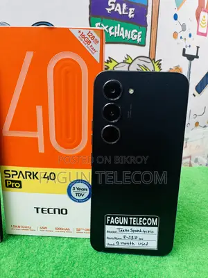 Tecno Spark 40 Pro 128 GB Black