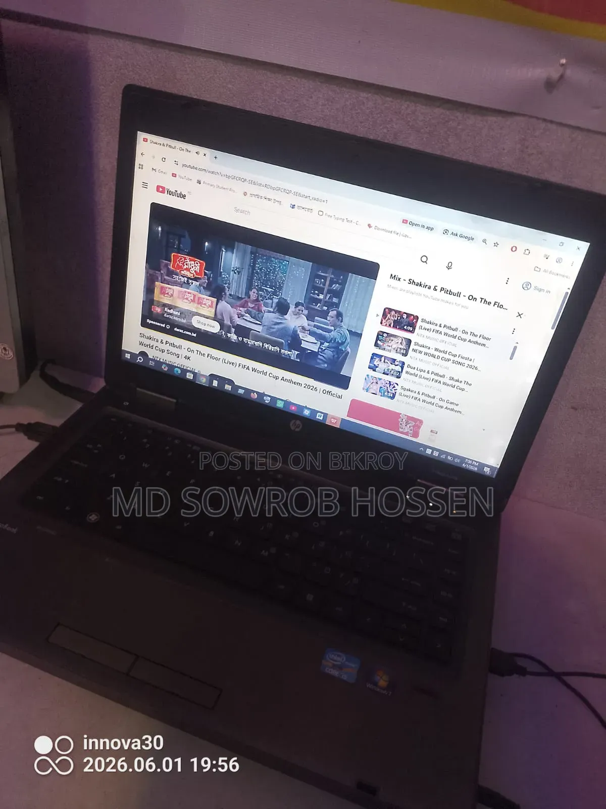 Laptop HP 15 8GB Intel Core I5 SSHD+SSD 140GB