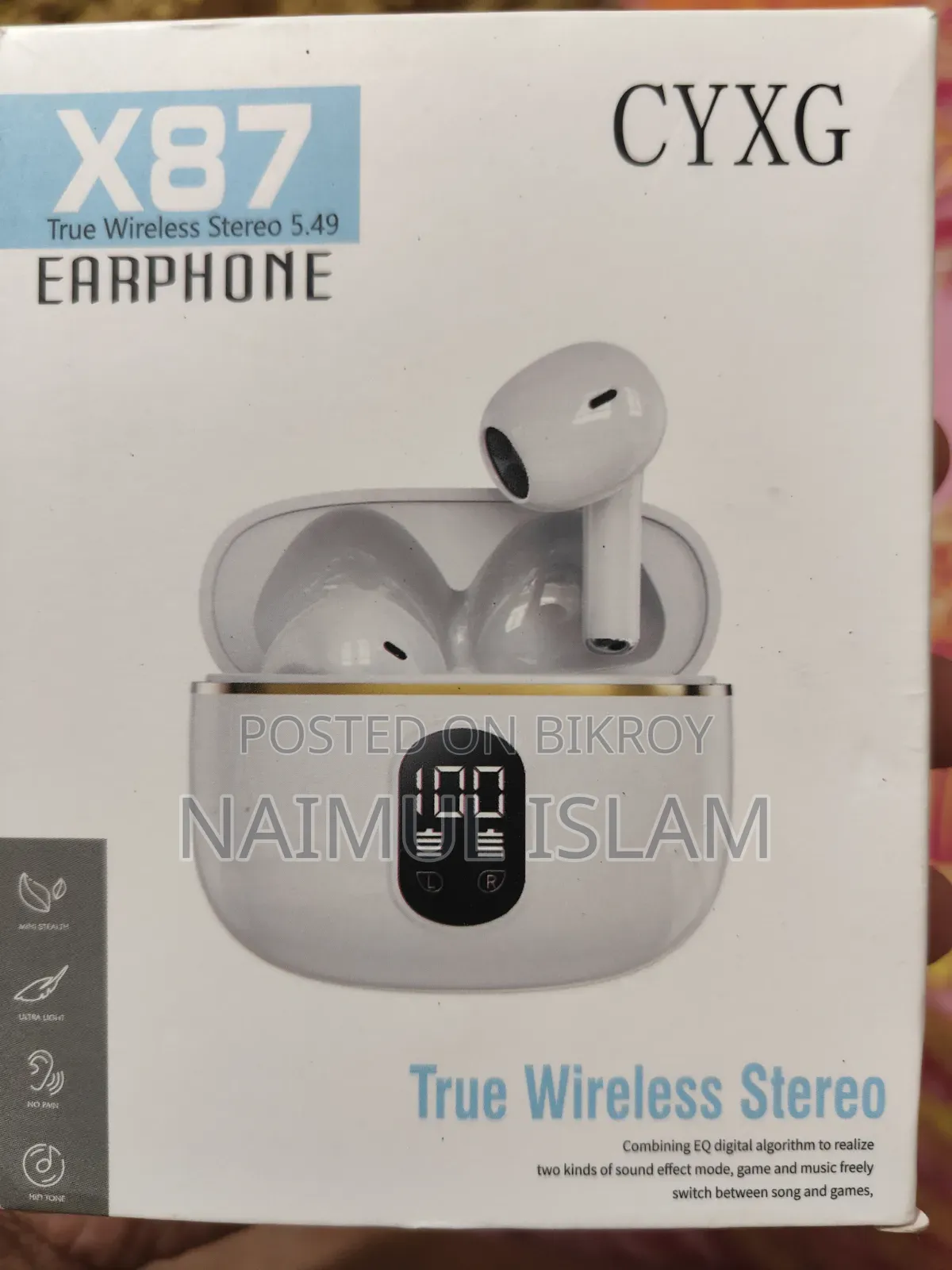 X87 True Wireless Stereo 5.49 Earphone