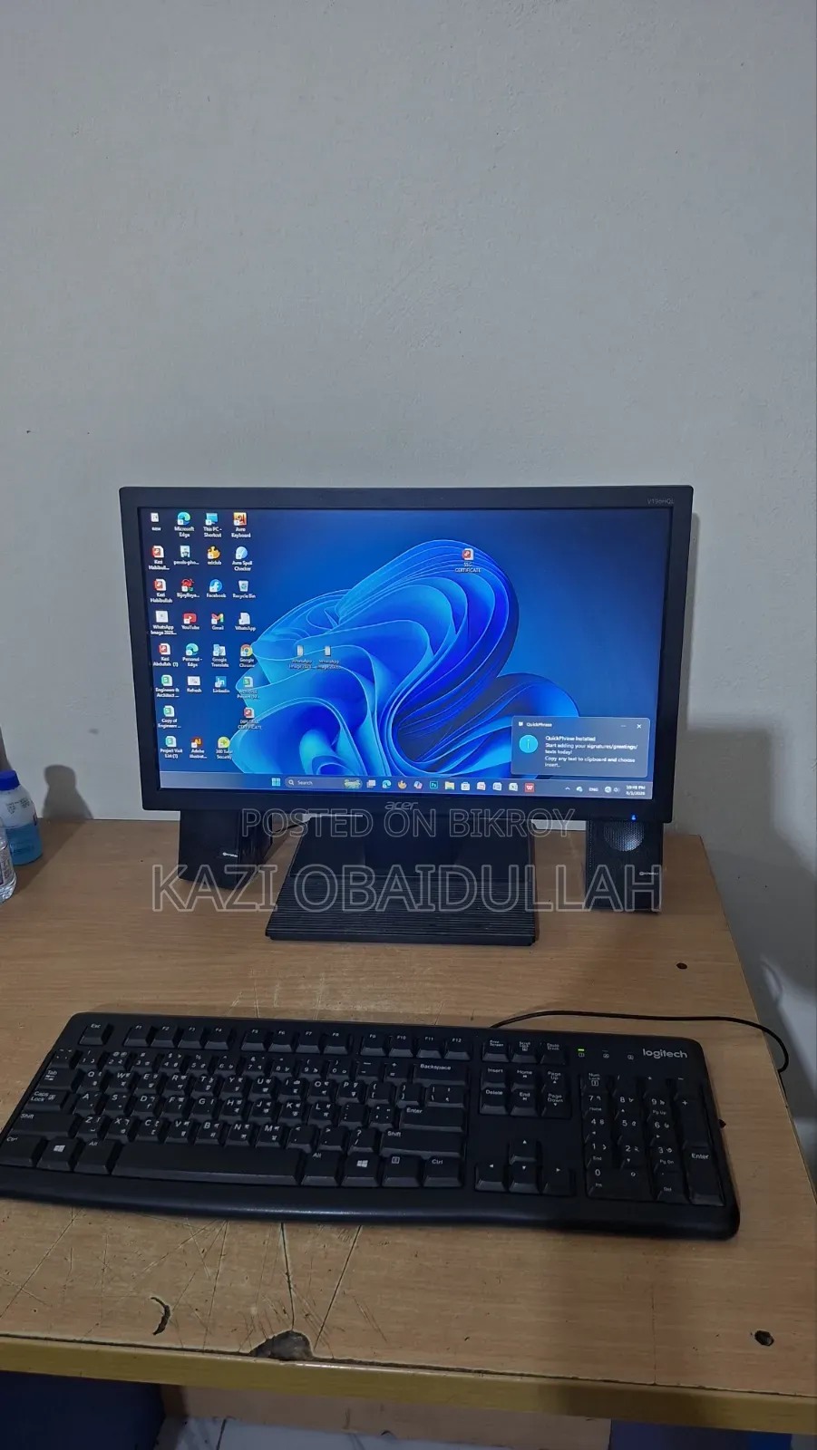 Desktop Computer Acer 8GB Intel Core i5 SSD 256GB
