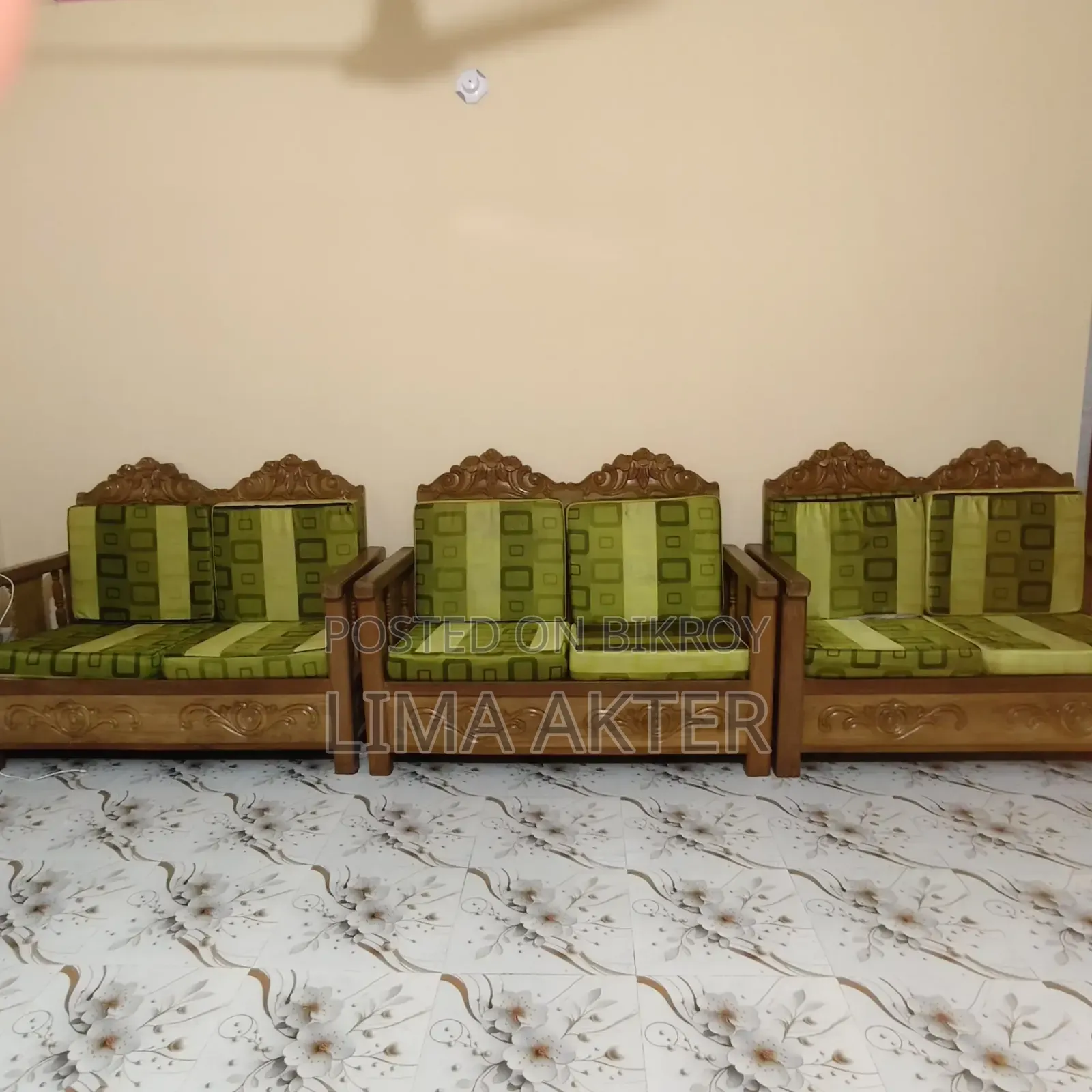 Premium Teak Wood Sofa Set for Sale