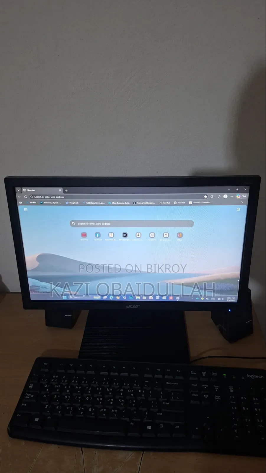 Desktop Computer Acer 8GB Intel Core i5 SSD 256GB