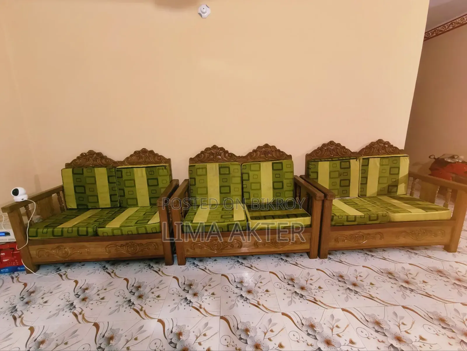 Premium Teak Wood Sofa Set for Sale