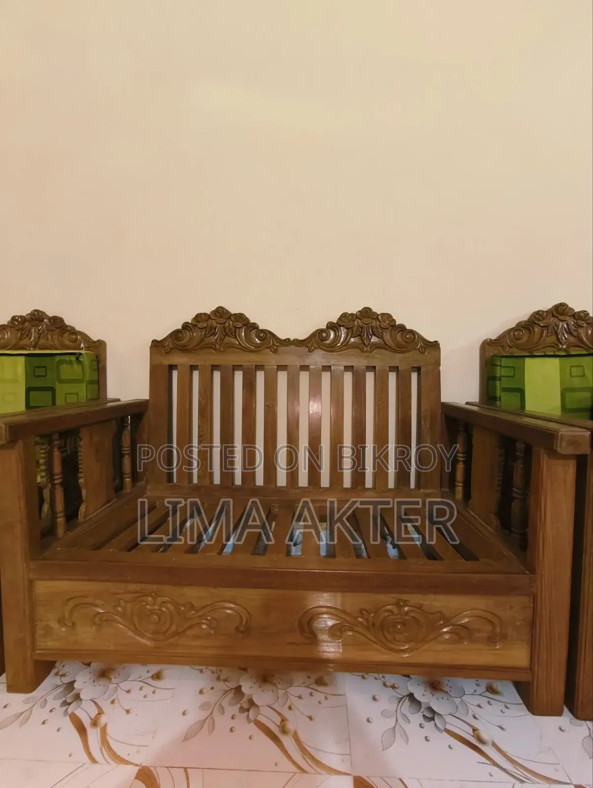 Premium Teak Wood Sofa Set for Sale