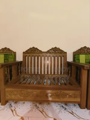 Premium Teak Wood Sofa Set for Sale