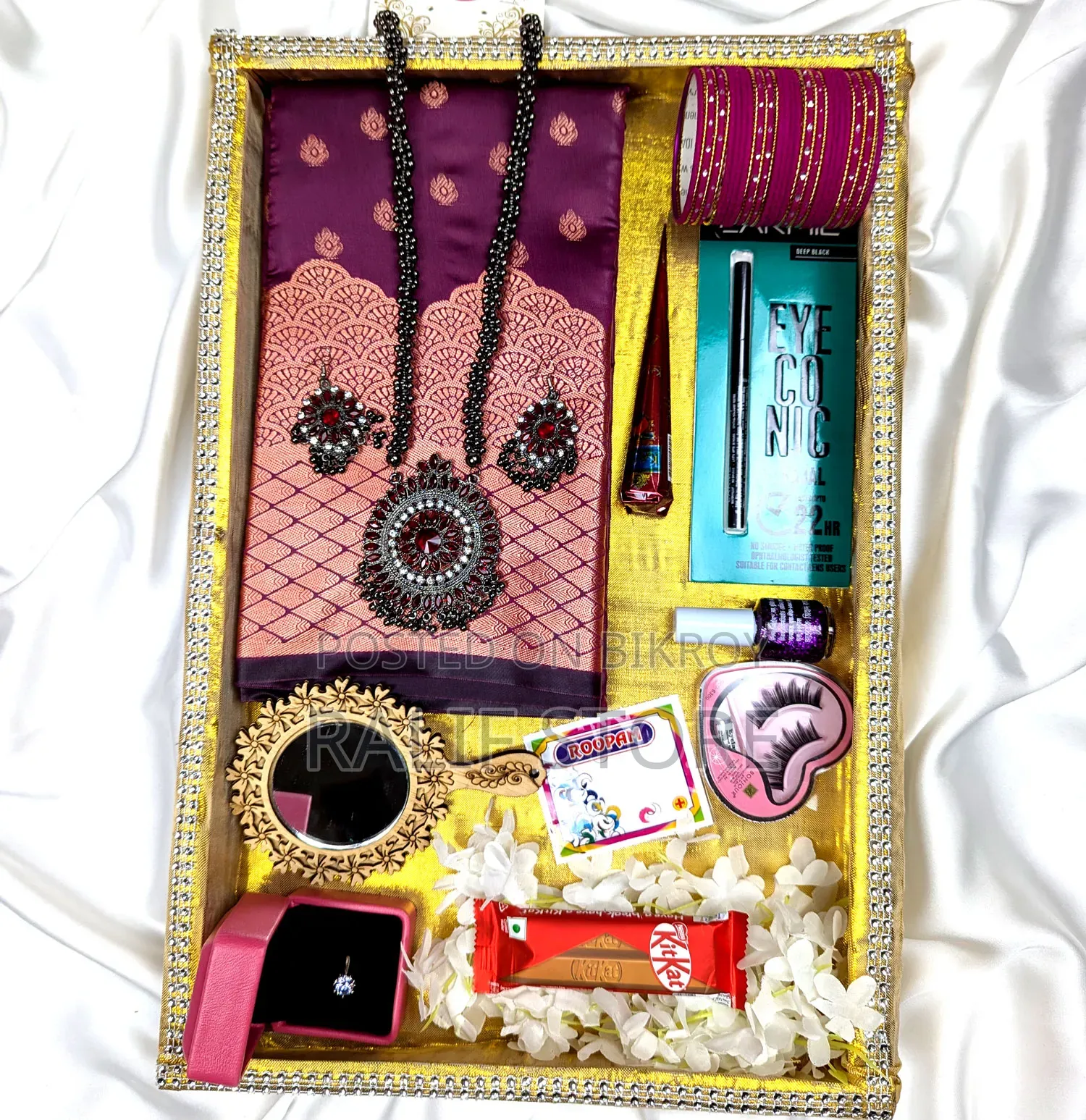 Premium Silk Katan Saree Combo Pack - Onion