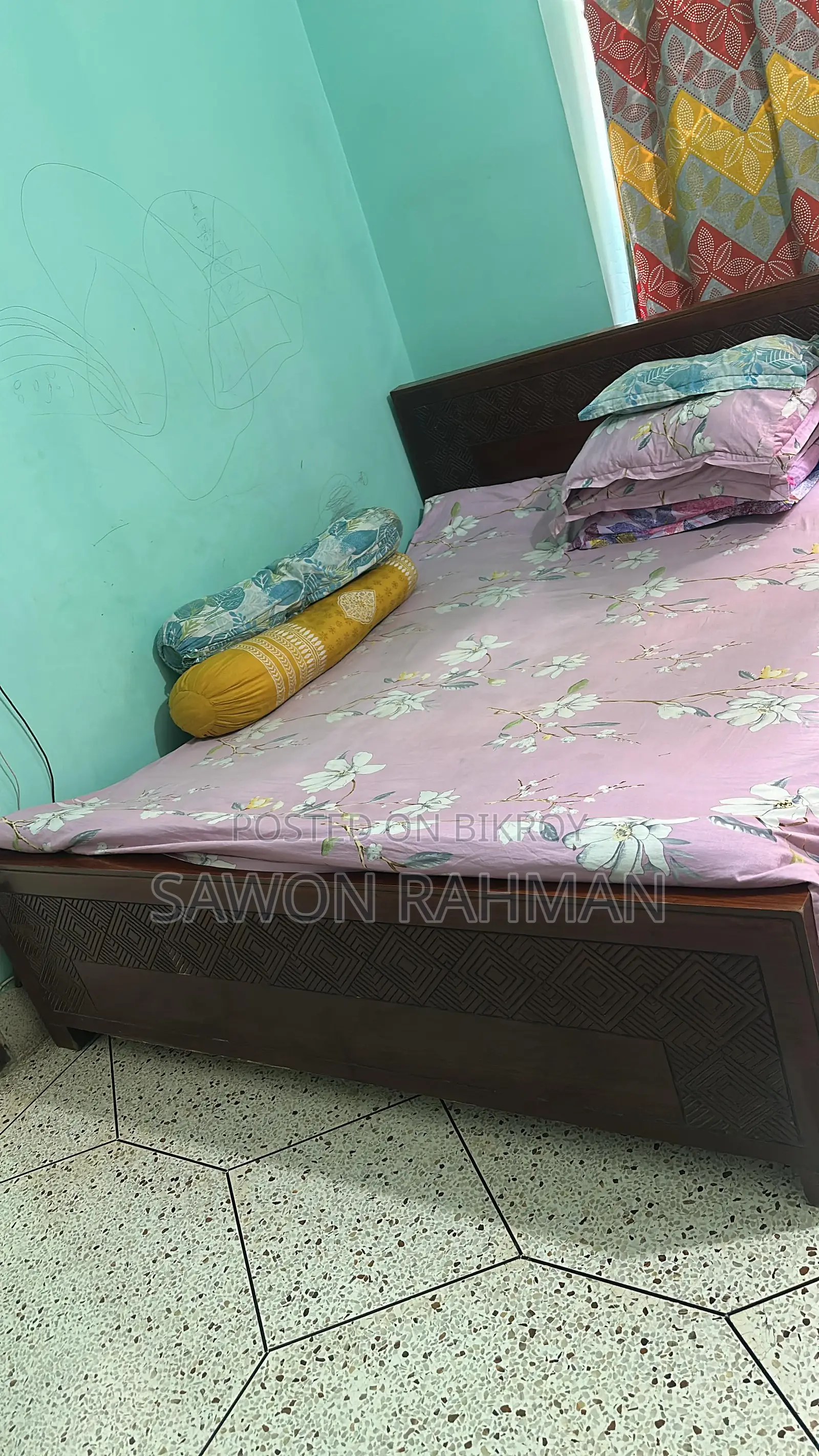Canadian Oak Wood Bed