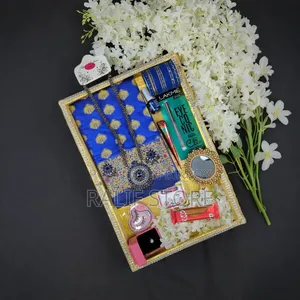 Premium Silk Katan Saree Combo Pack - Blue