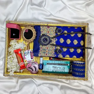 Premium Silk Katan Saree Combo Pack - Blue