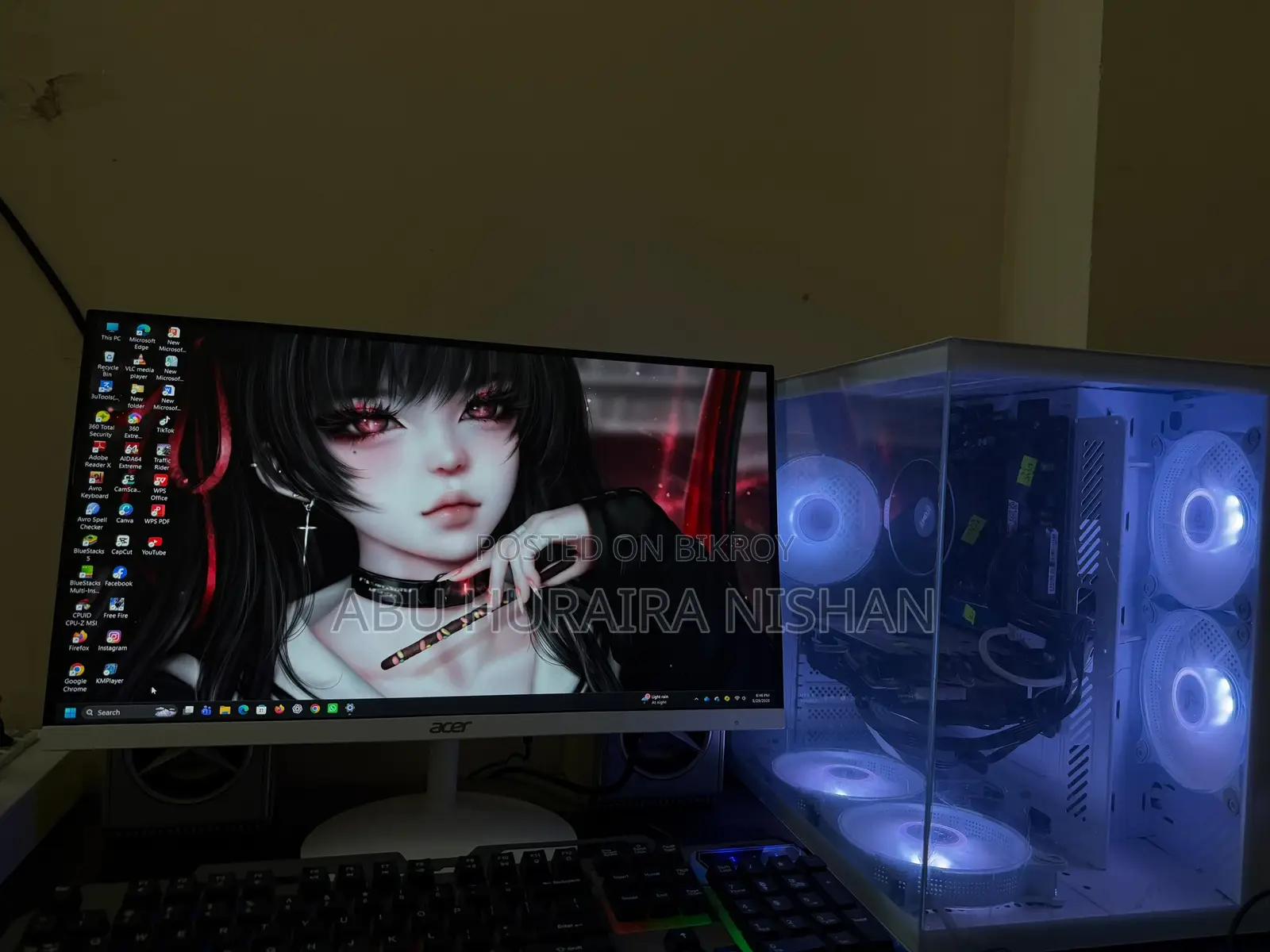 Desktop Computer MSI Model 16GB AMD Ryzen 7 SSD 512GB