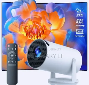 Android Smart Mini Projector Hy300 4k Home Theatre Wifi.