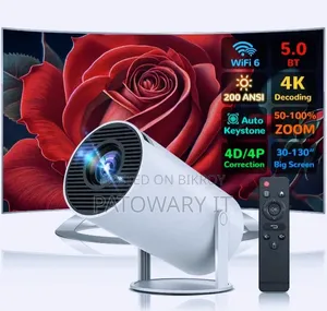 Android Smart Mini Projector Hy300 4k Home Theatre Wifi.