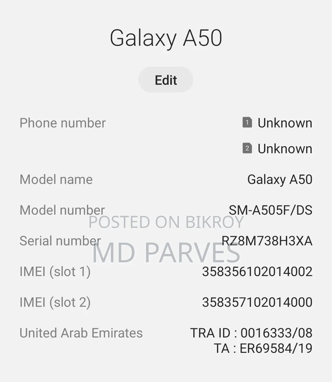 Samsung Galaxy A50 128 GB Black