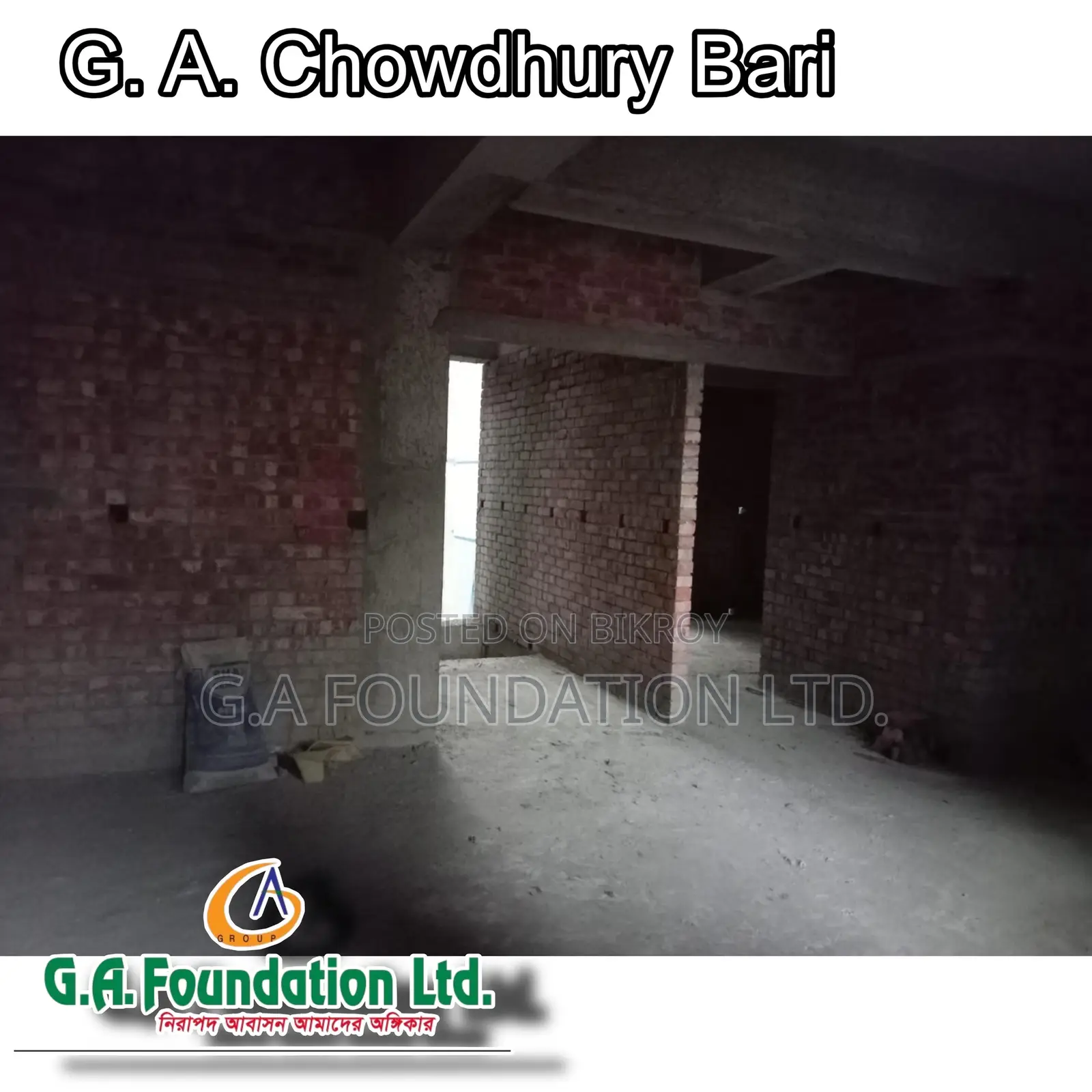 3-Bedroom Apartment in G. A. Chowdhury Bari, Mirpur for Sale