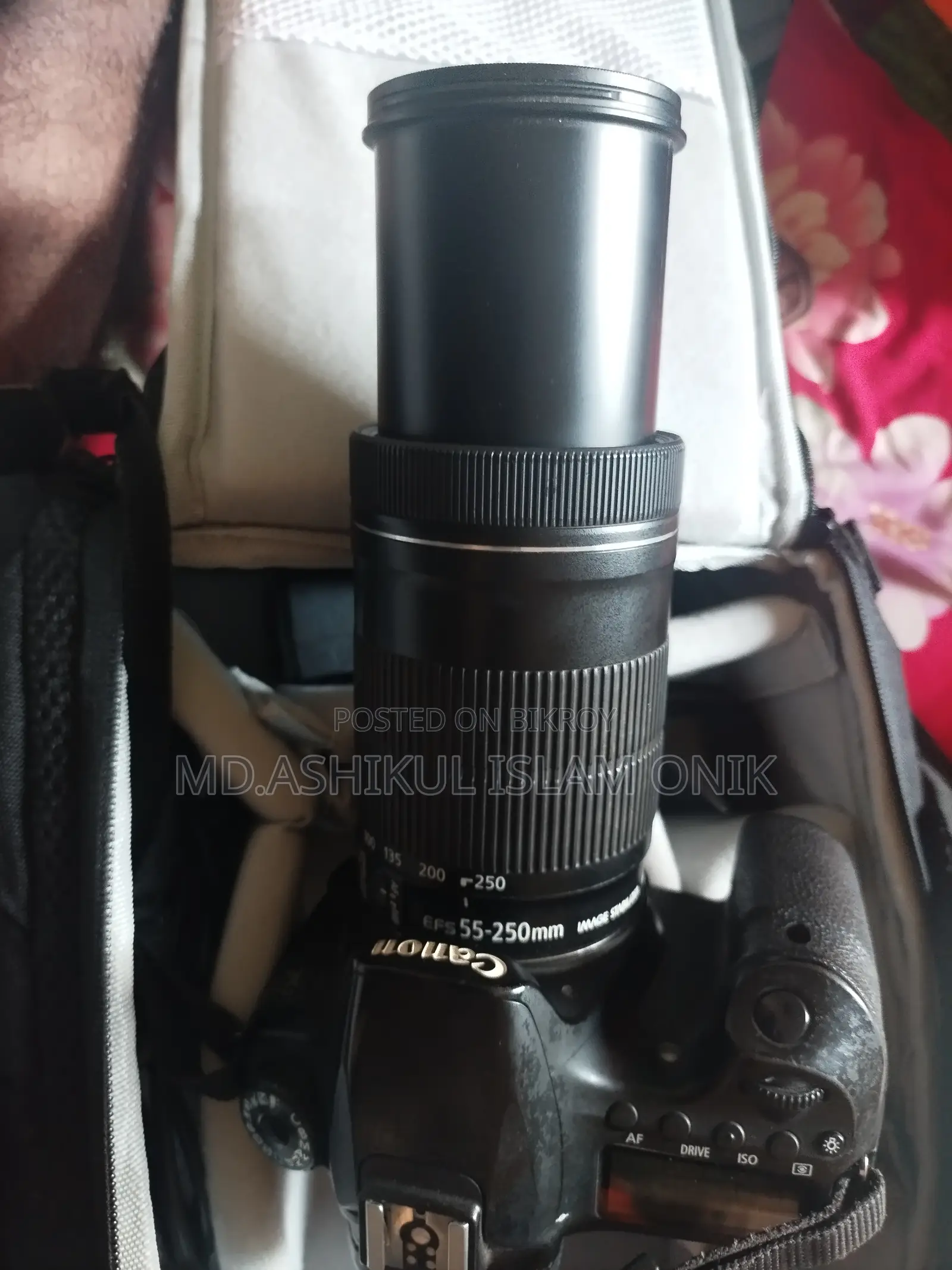Canon EOS 60D DSLR Camera With EF-S 55-250mm Telephoto Zoom Lens