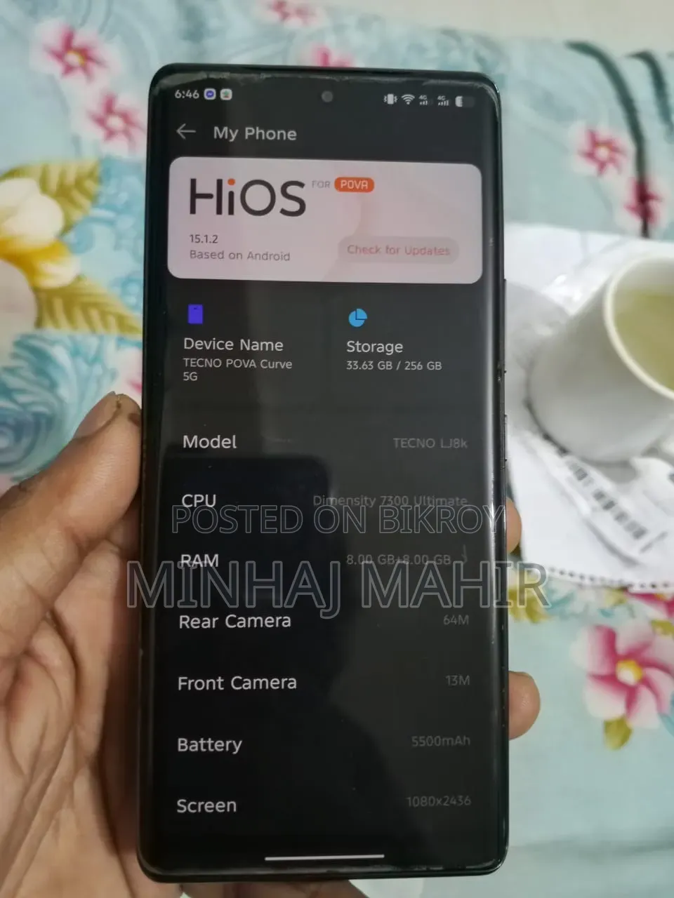 Tecno Pova Curve 2 256 GB Gray