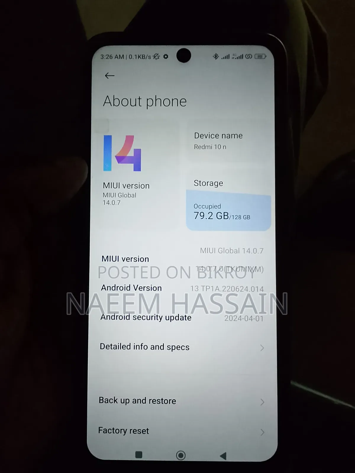 Xiaomi Redmi 10 128 GB Blue