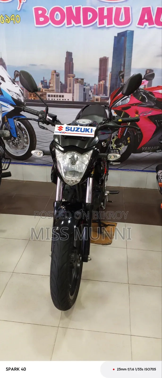 New Suzuki Gixxer Monotone 2022 Black