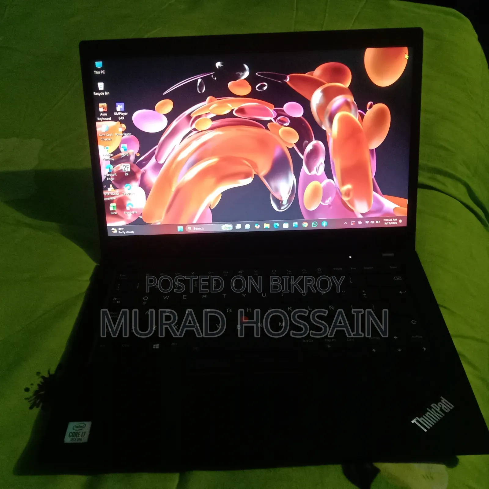 Laptop Lenovo ThinkPad T14 16GB Intel Core I7 SSD 256GB