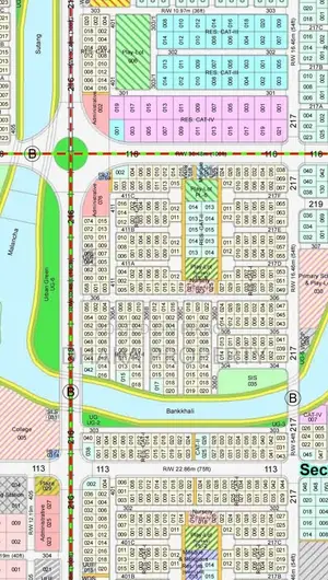 On 30ft Road, 3 Katha, Lake East at Sector-20