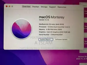 Laptop Apple MacBook Air 2015 4GB Intel Core I5 SSD 128GB