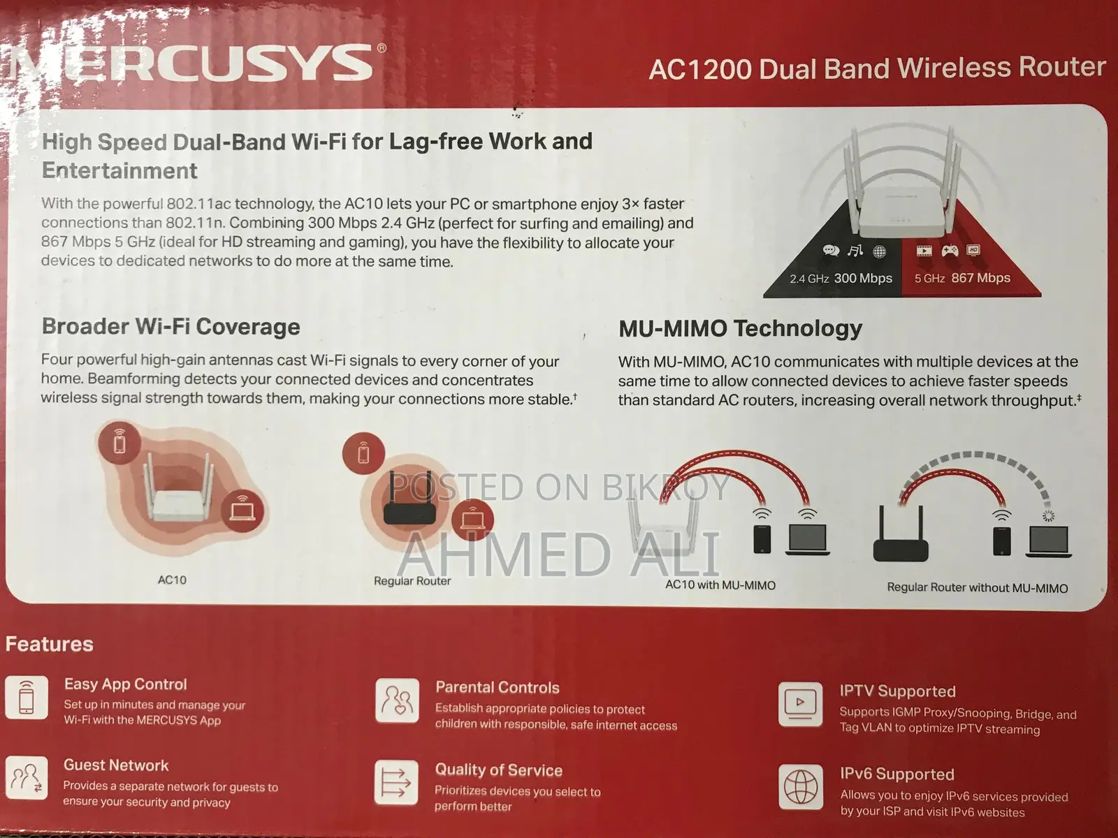 Mercusys 4 Antenna Dual Band Router