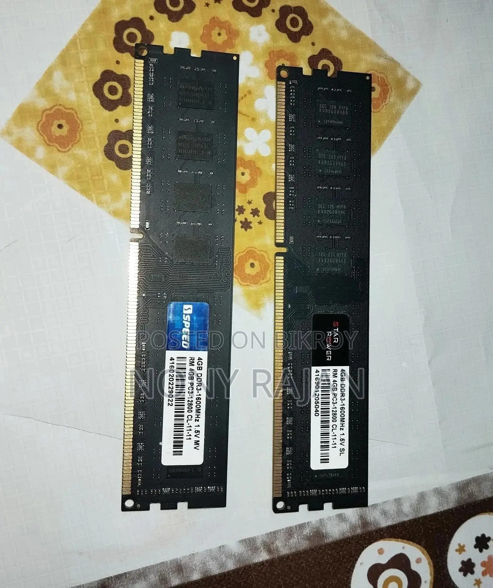 DDR3 4GB 1600MHz RAM