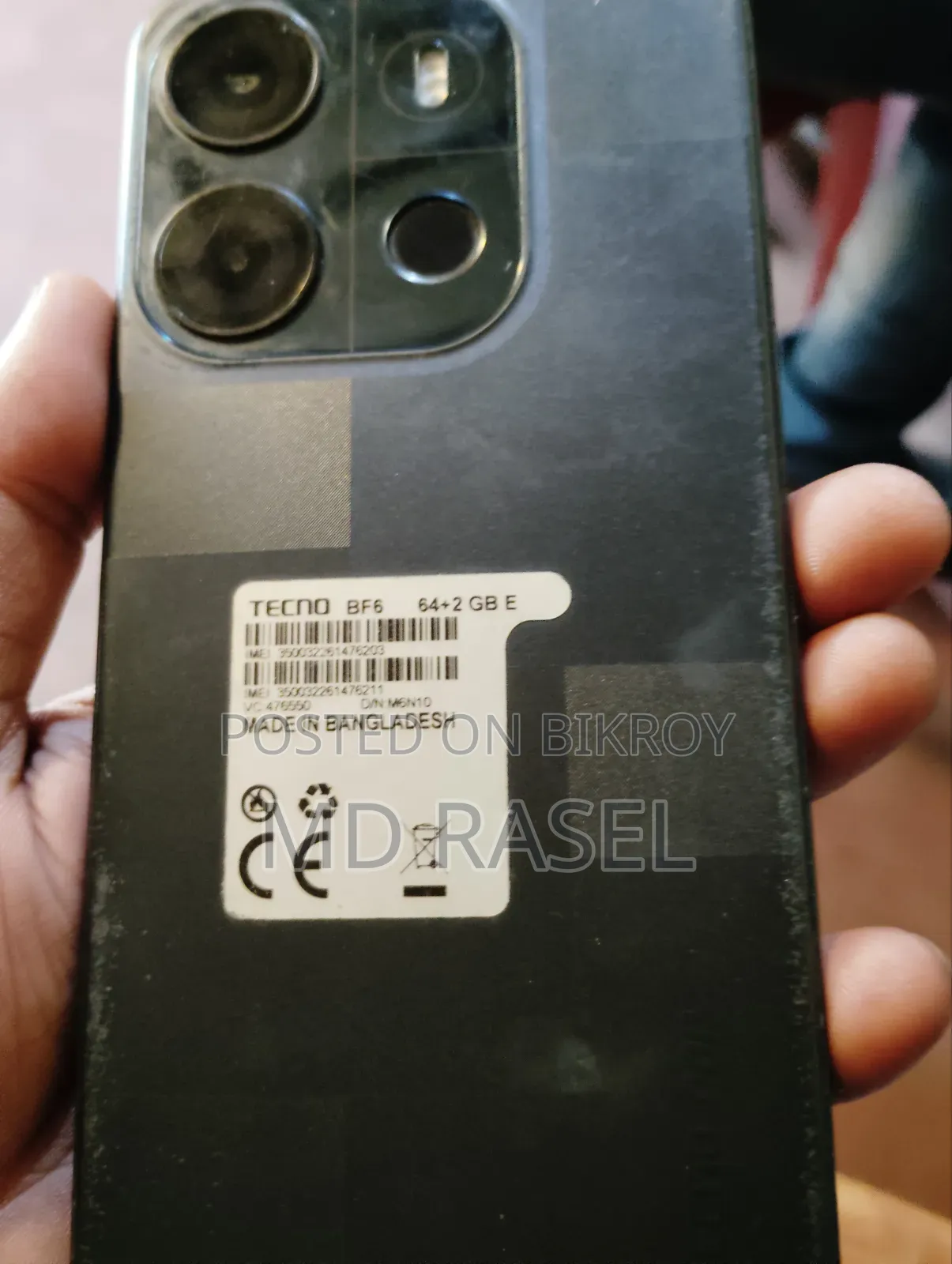Tecno Pop 7 64 GB Black