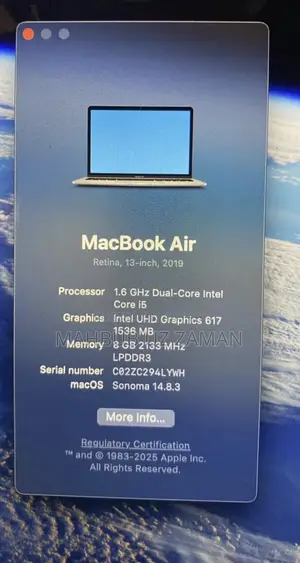 Laptop Apple MacBook Air 2019 8GB Intel Core I5 SSD 256GB
