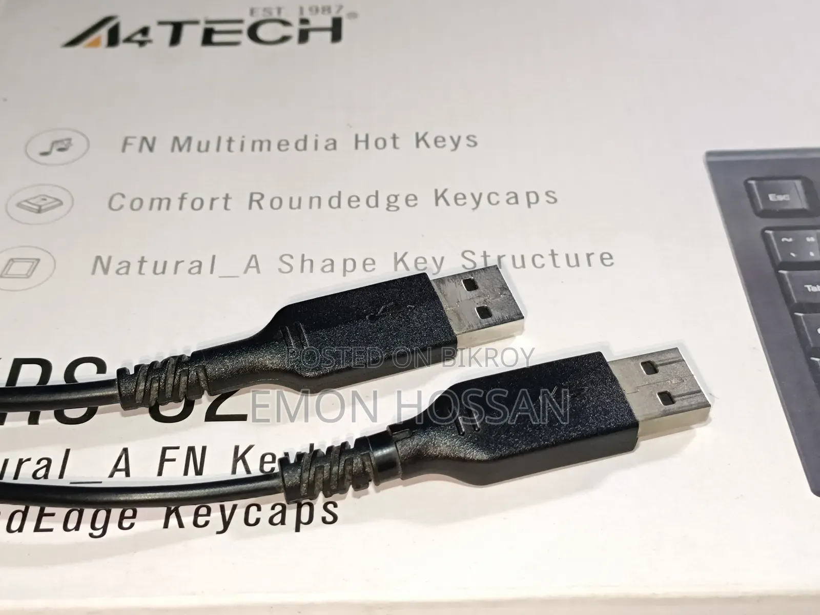 A4tech KRS-82 Wired Keyboard Mouse Combo (Brand New)