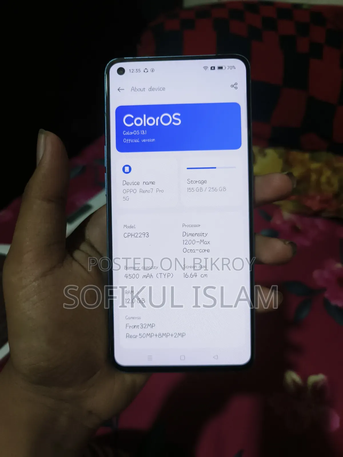 Oppo Reno7 Pro 5G 256 GB Blue