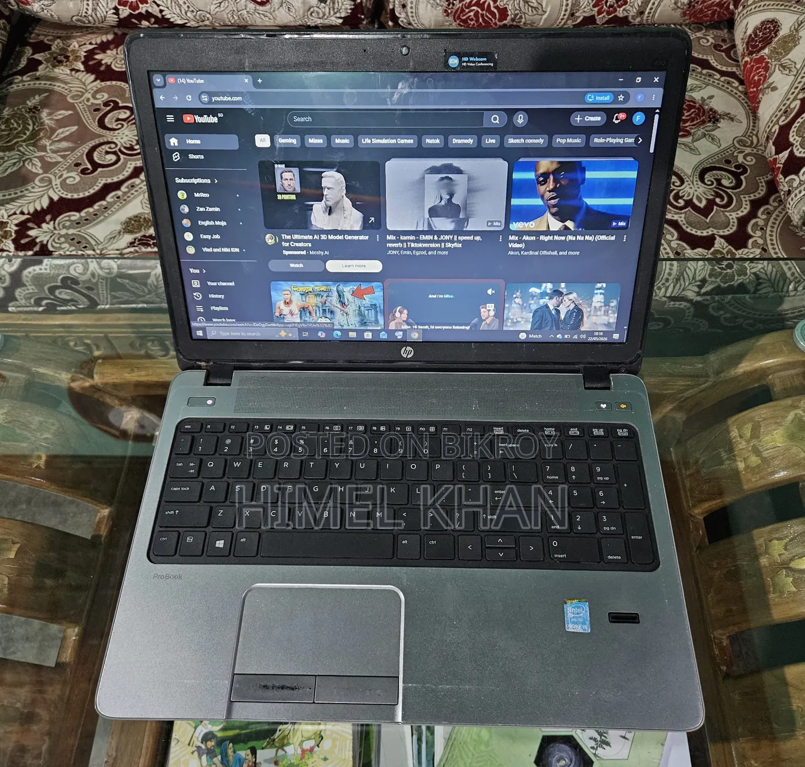 Laptop HP ProBook 450 G1 4GB Intel Core I5 HDD 1T