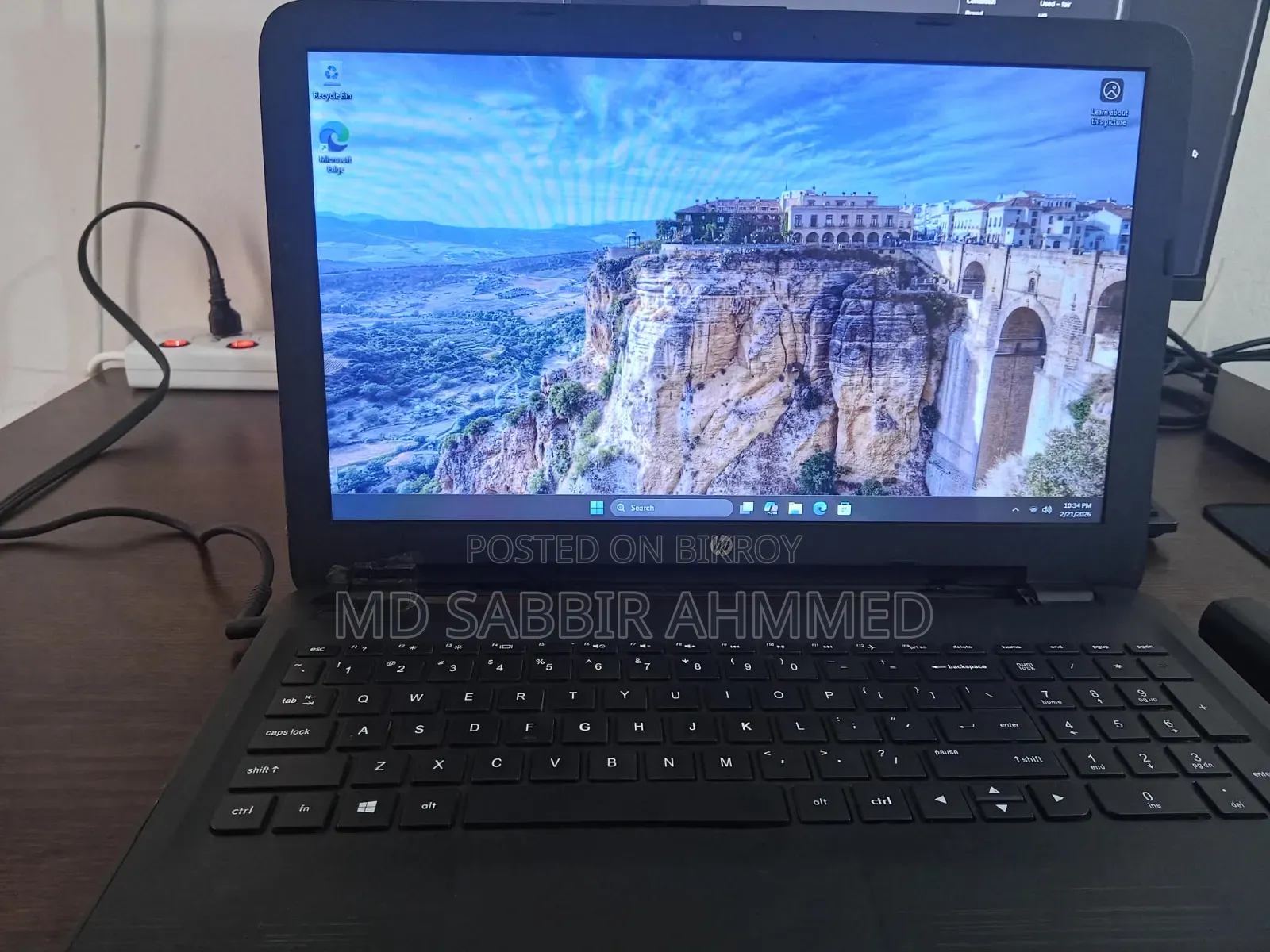 Laptop HP 15 8GB Intel Core I5 SSD 128GB