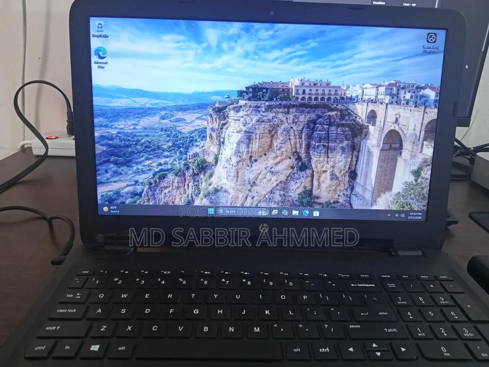 Laptop HP 15 8GB Intel Core I5 SSD 128GB