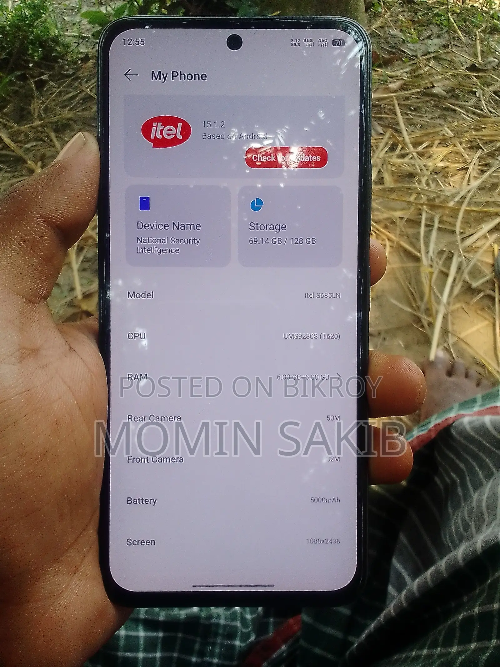 Itel S25 128 GB Black