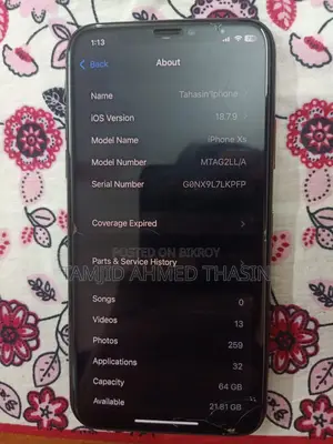Apple iPhone XS 64 GB Black