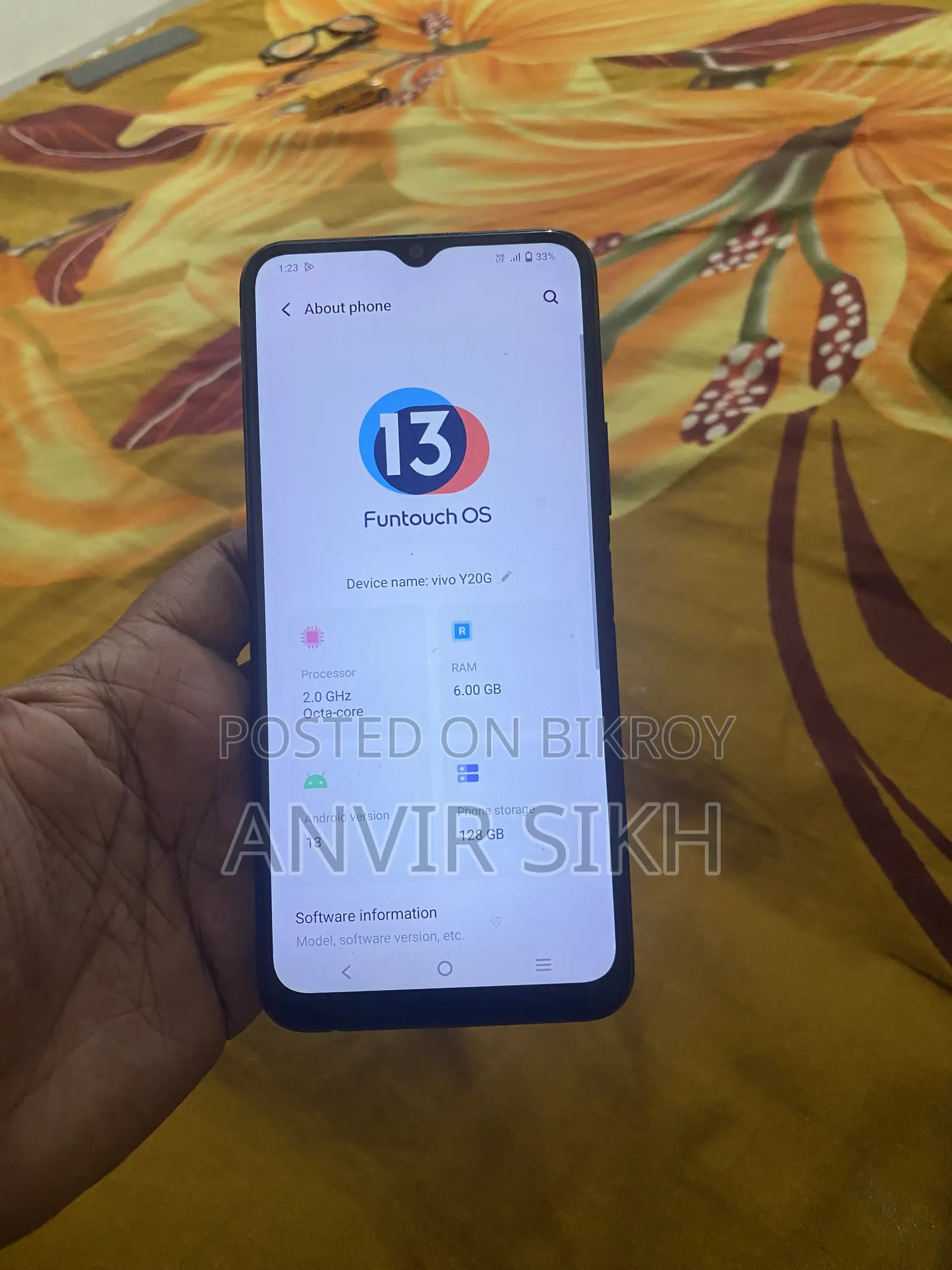 Vivo Y20G 128 GB Black