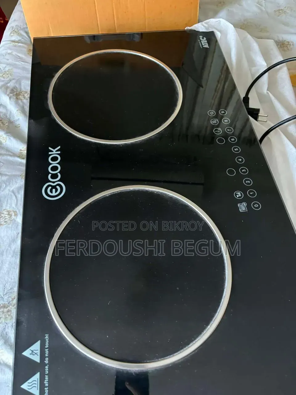 Brand New Ecook Electric Stove for Sale - Fixed Price 12,500 Tk