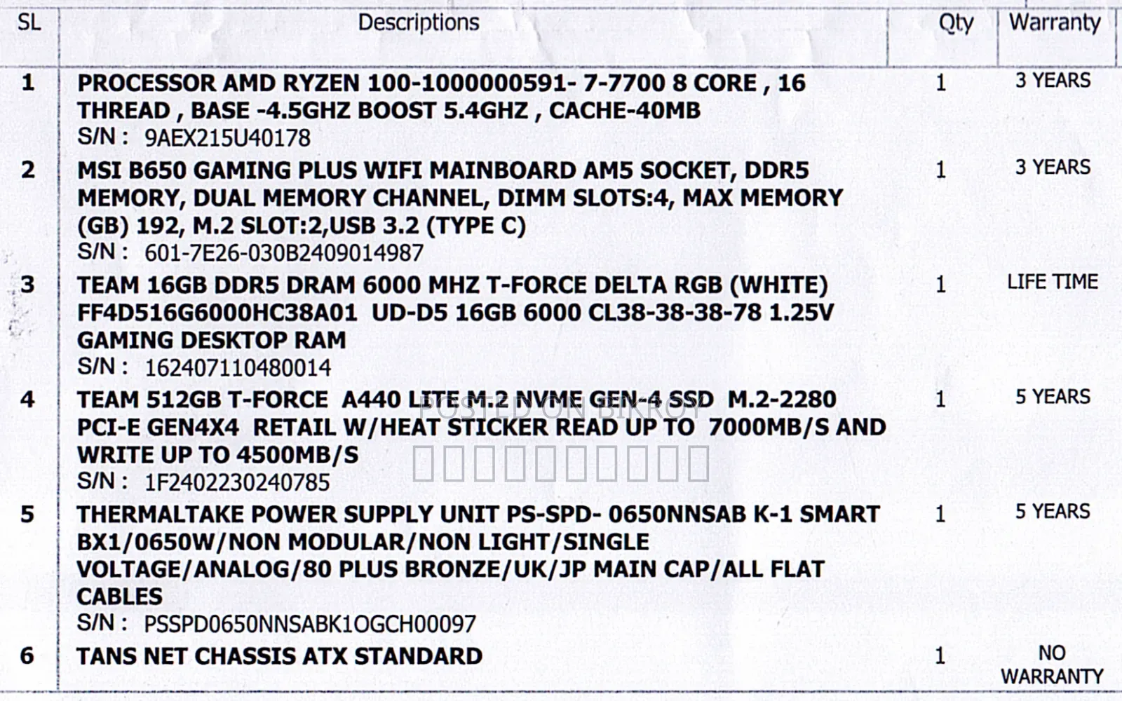 Desktop Computer MSI Model 16GB RAM AMD SSD 500GB