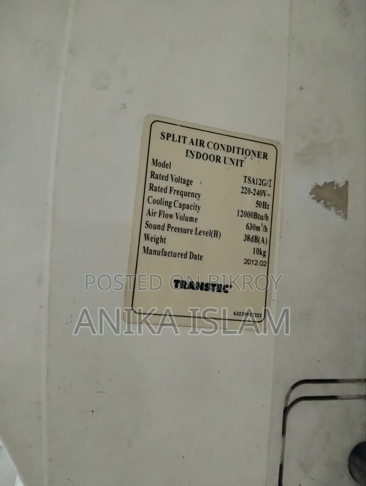 Transtec 1 Ton AC