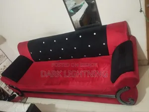 Black and Red Stylish Sofa