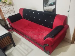 Black and Red Stylish Sofa