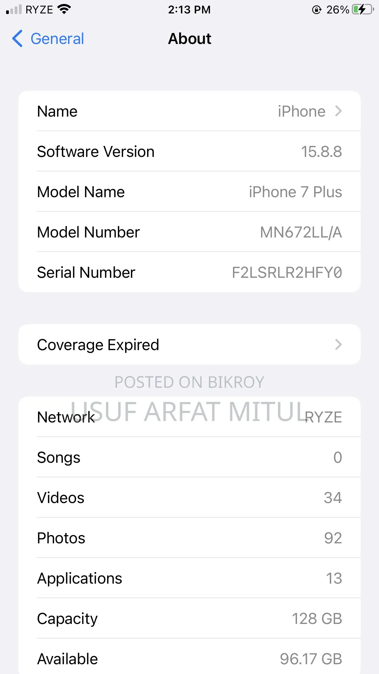 Apple iPhone 7 Plus 128 GB White