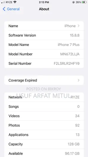 Apple iPhone 7 Plus 128 GB White