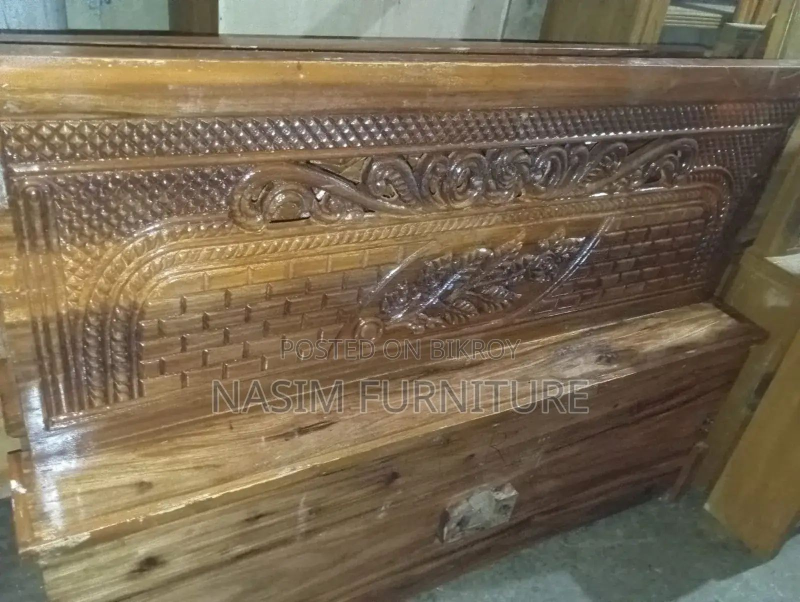 Old Bed Made of Akashmoni Wood
