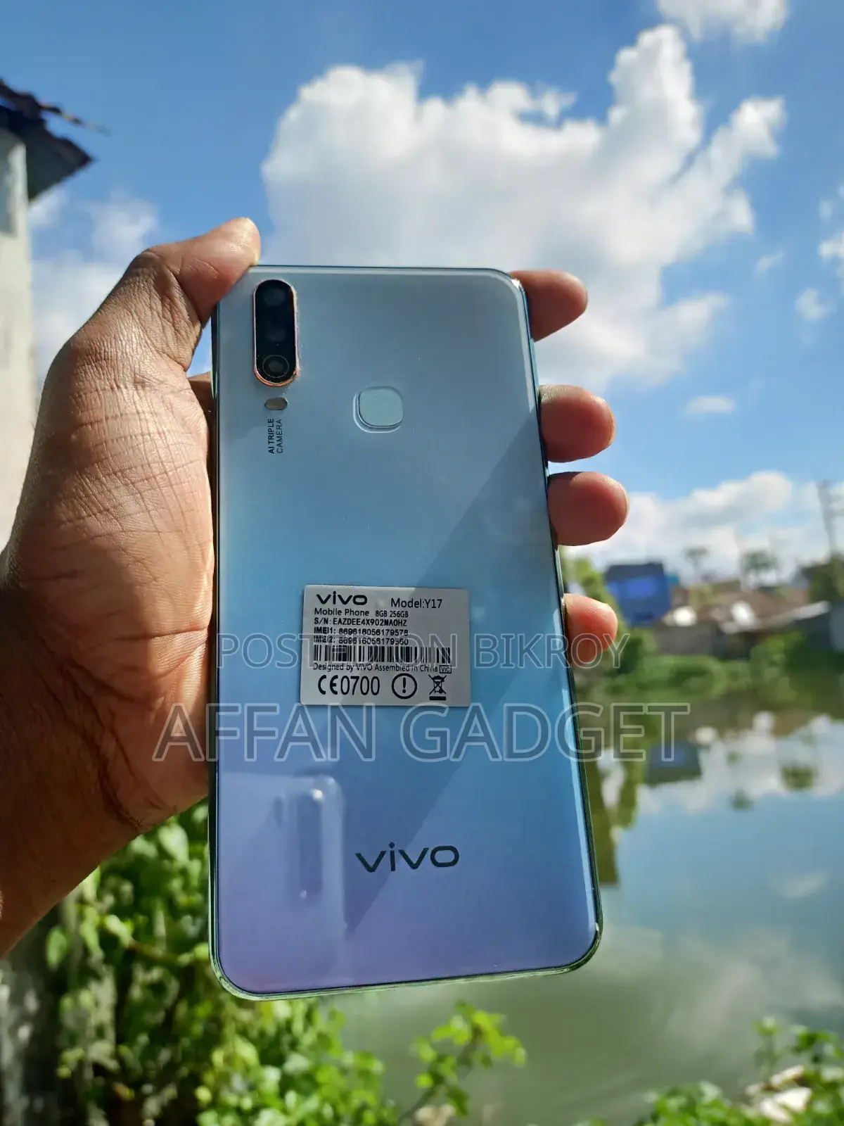 New Vivo Y17 256 GB Blue